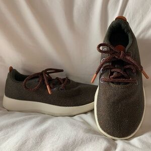 albirds 'Wool Runner Missles' sneakers in gray/rust color